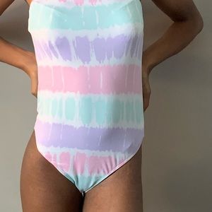 Tunic bodysuit, pastel pink, green, purple